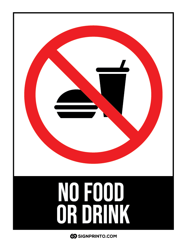 No Food Sign