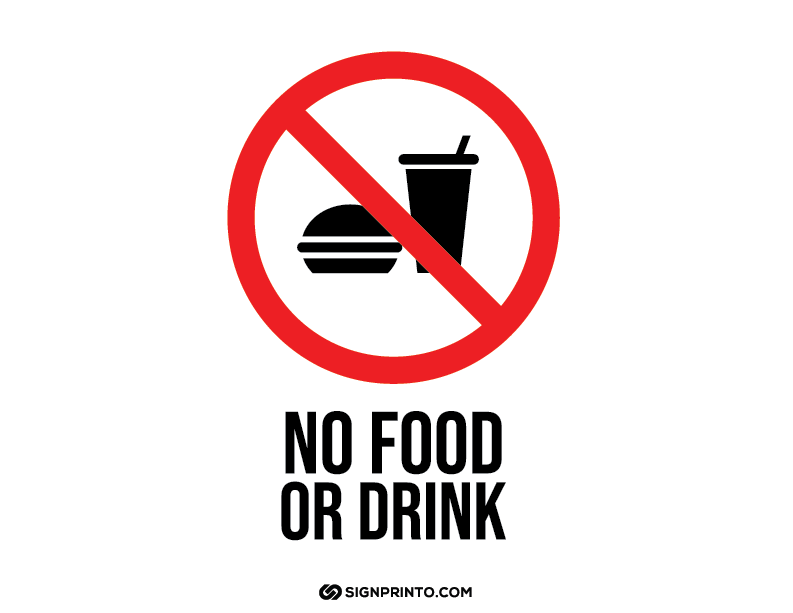 No Food Sign