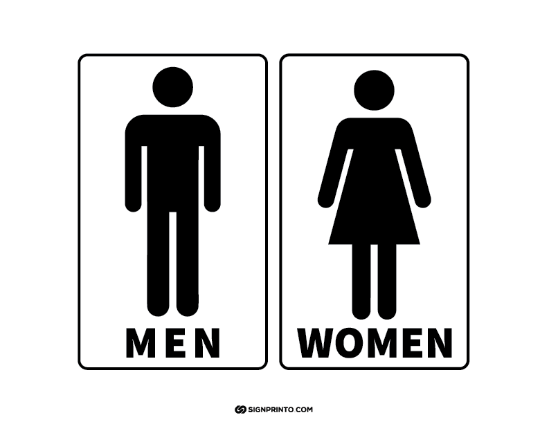 Rest Room Sign A4 size Preview