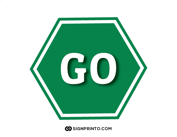 Go Sign Green Color