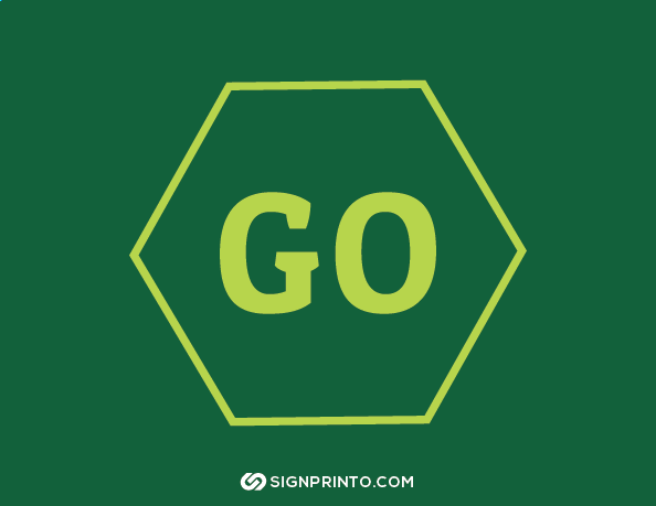 Go Sign Green Color