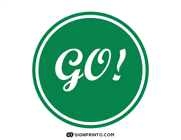 Go Sign Green a4 Preview
