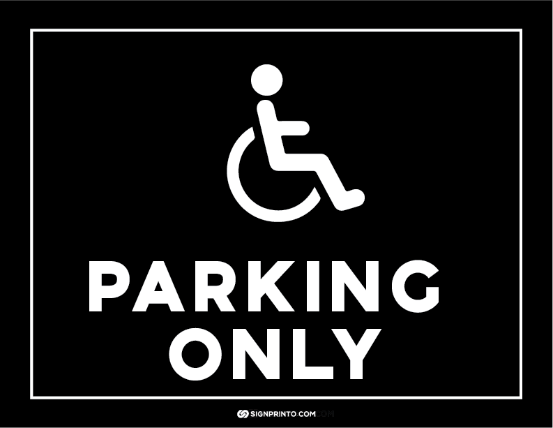 Handicap Parking Sign