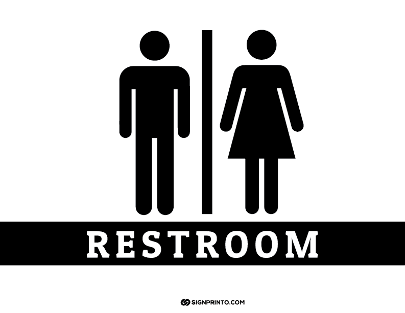 Rest Room Sign