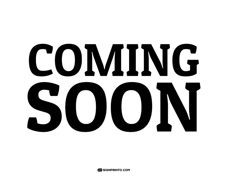 Coming Soon Sign A4 size Preview