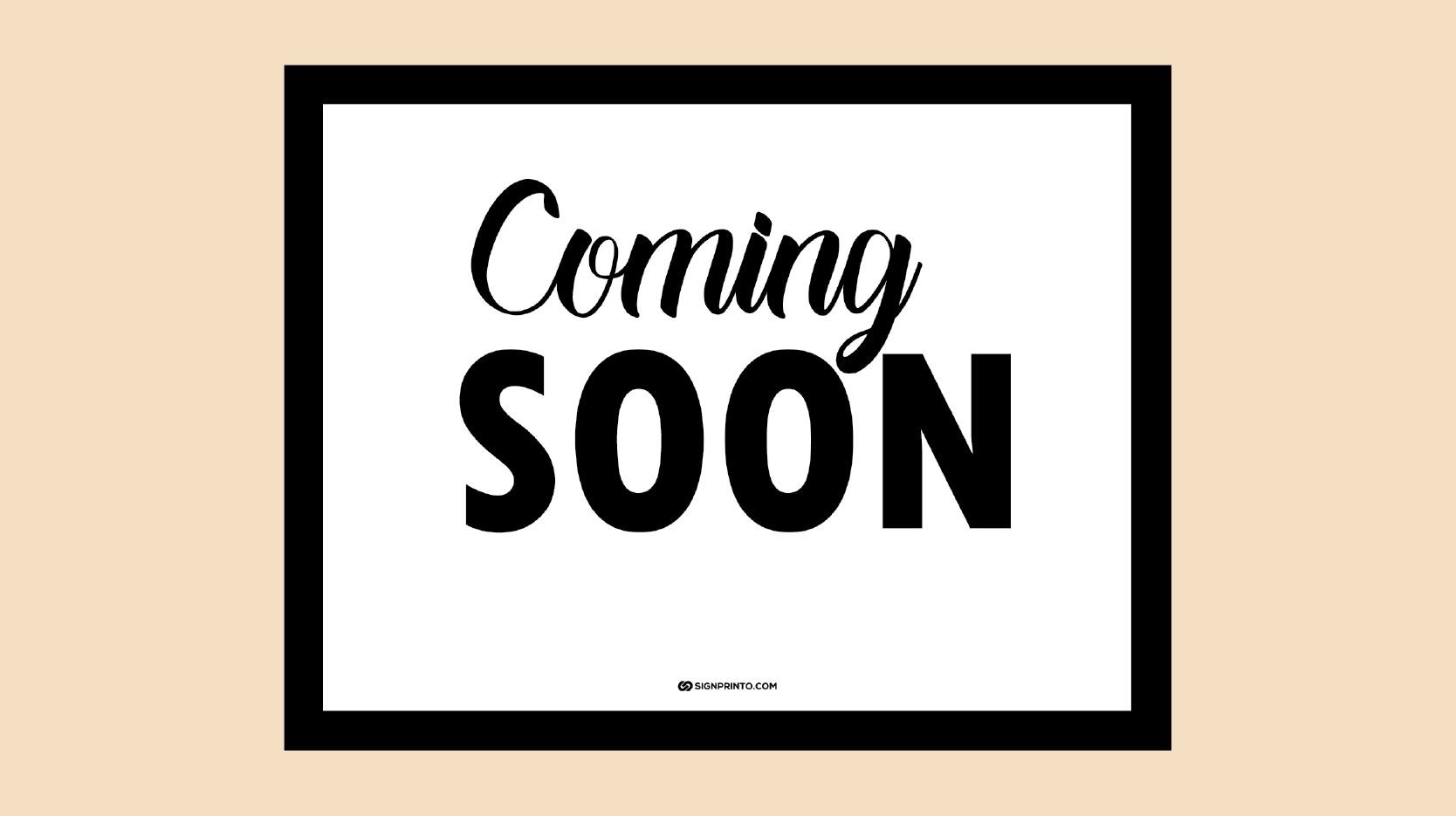 Download Coming Soon Sign -Free Printable PDF