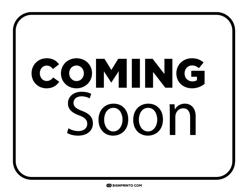 Coming Soon Sign A4 size Preview