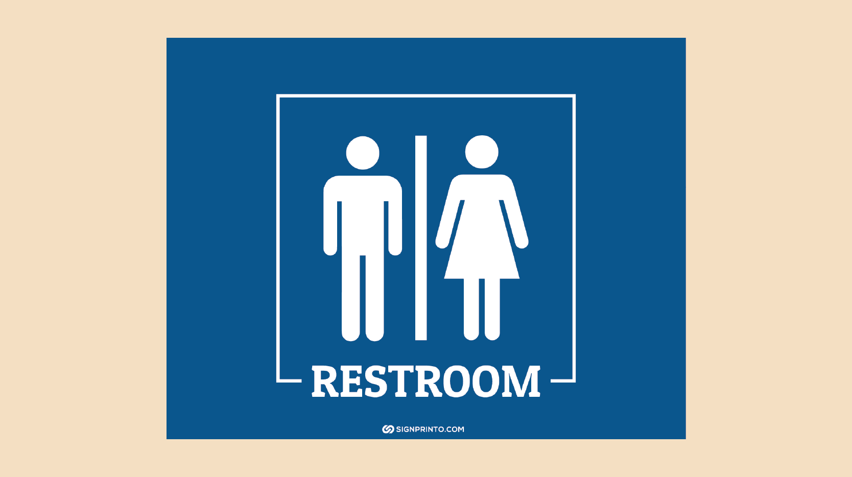 Printable Restroom Sign PDF download