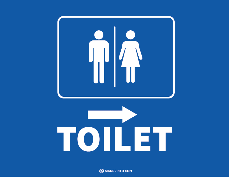 Toilet Sign A4 size Preview