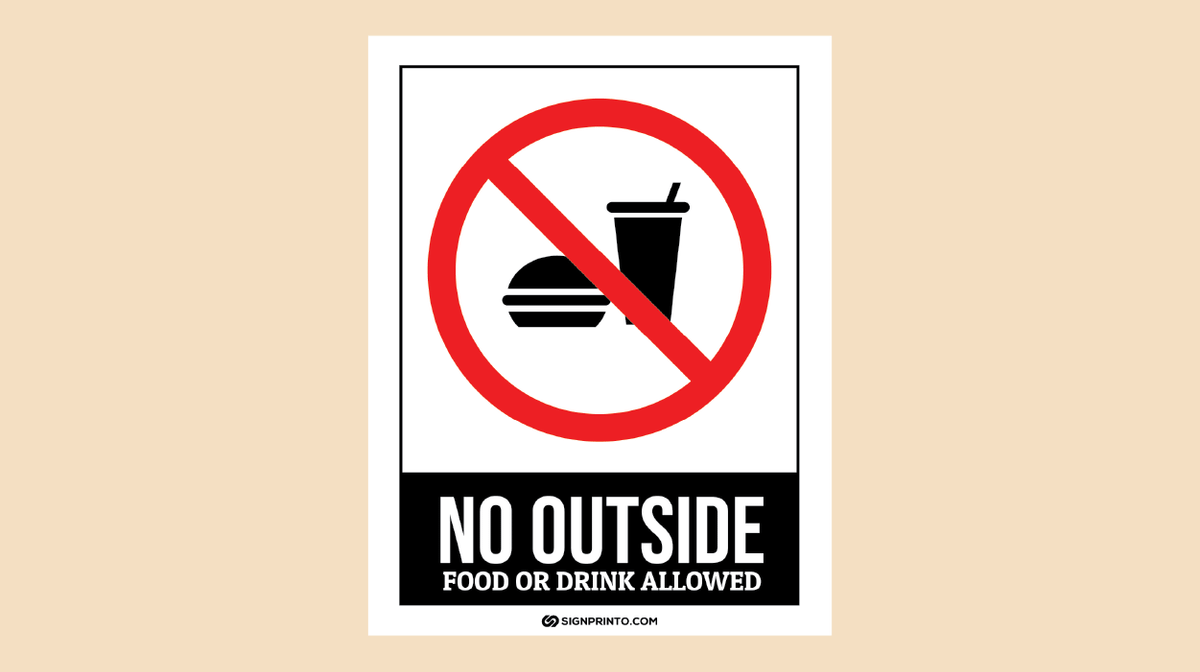 No Food Sign