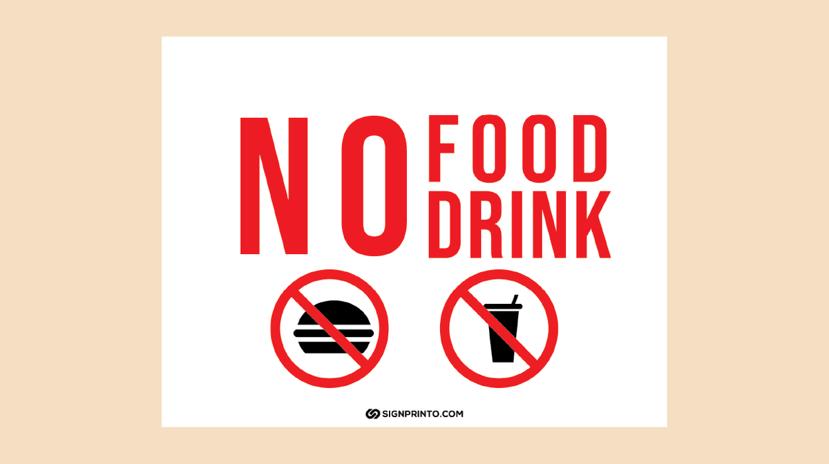 No Food Sign