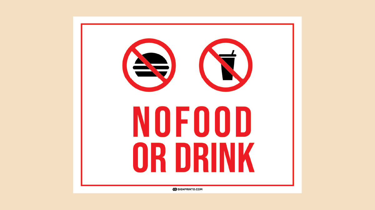 No Food Sign