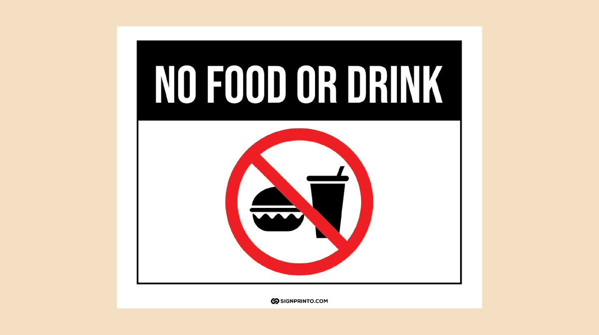 No Food Sign