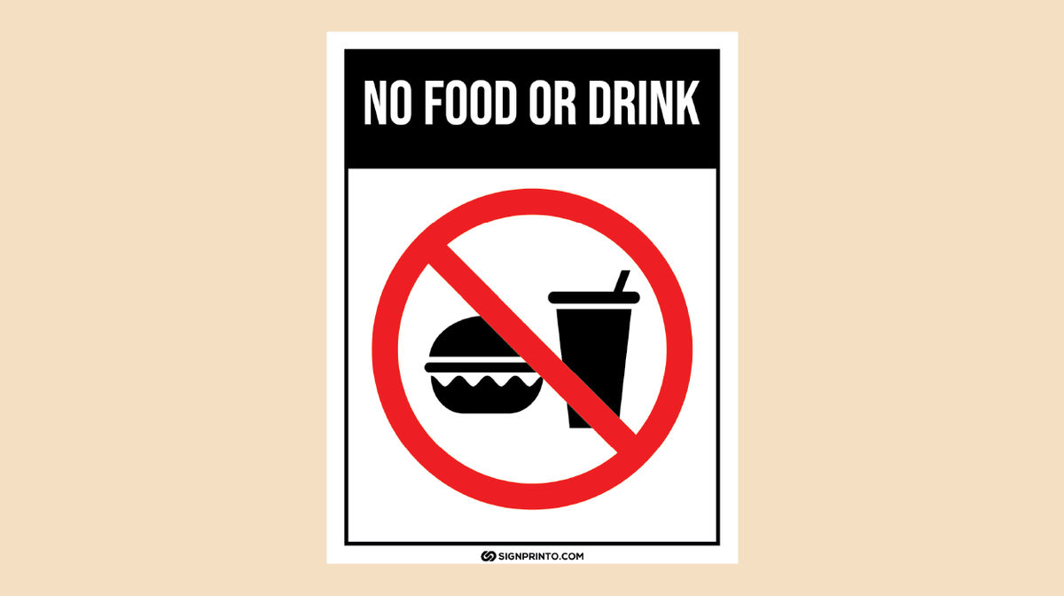 No Food Sign