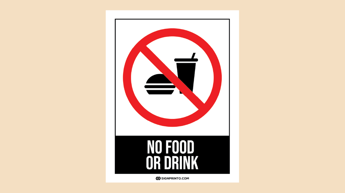 No Food Sign