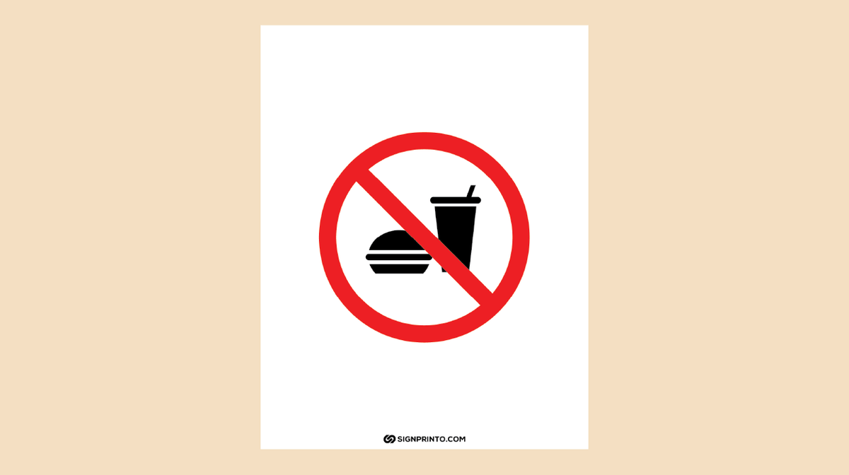 No Food Sign