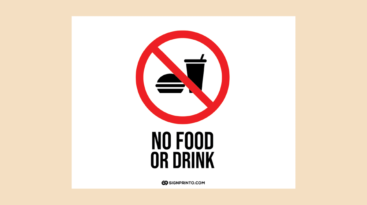 No Food Sign