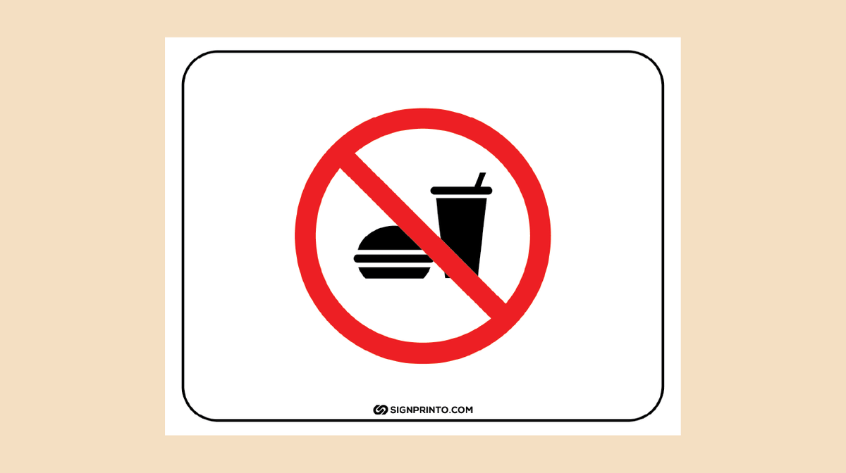 No Food Sign
