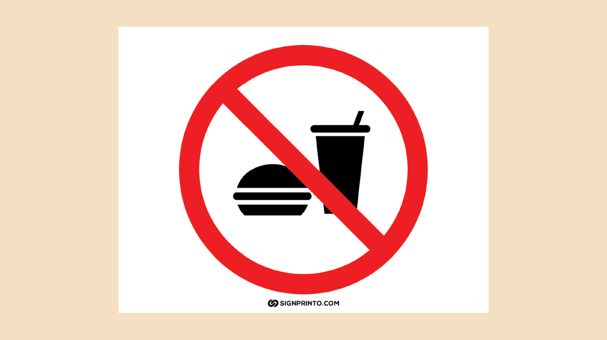 No Food Sign
