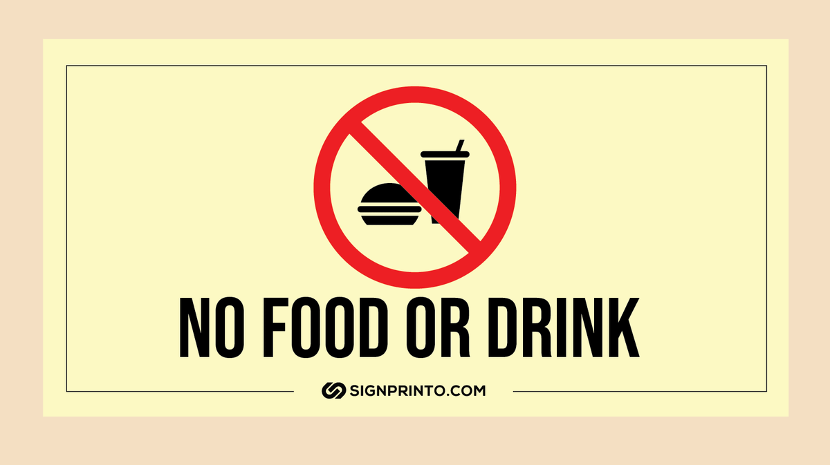 No Food Sign