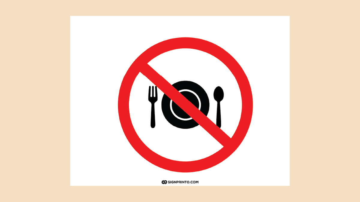 No Food Sign