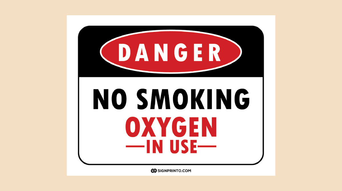 Oxygen In use Sign