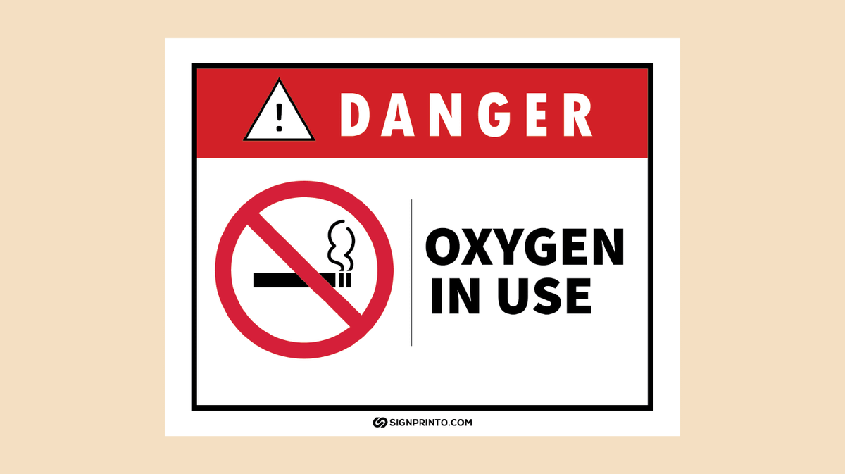 Oxygen In use Sign