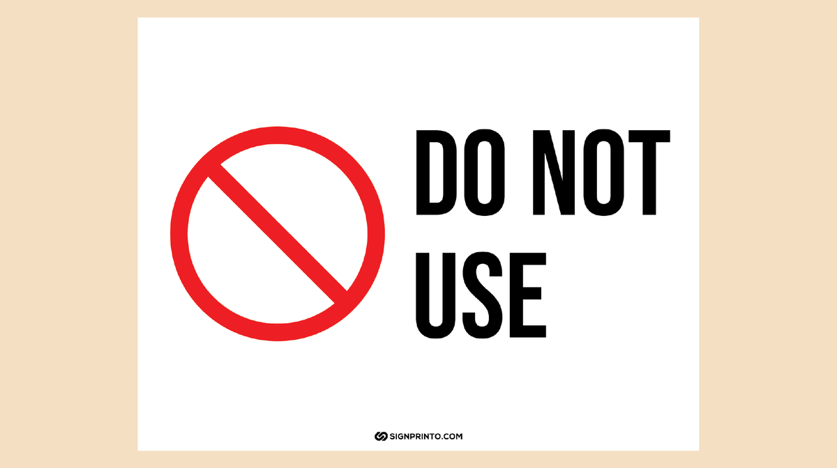 Do Not Use