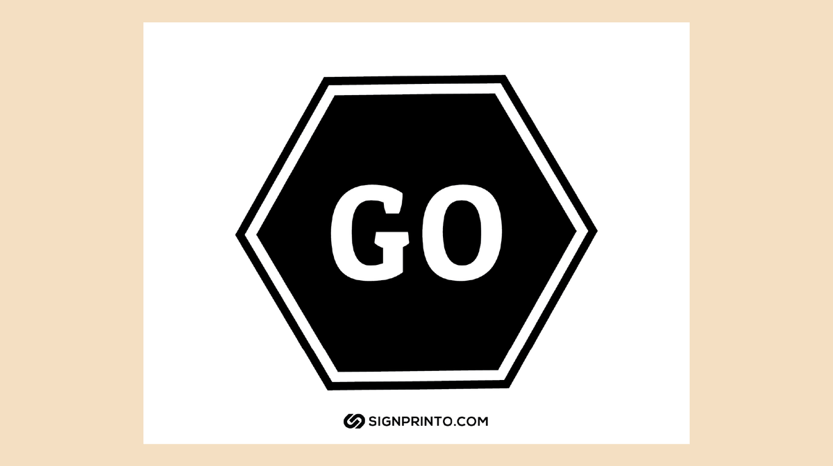 Go Sign Black color