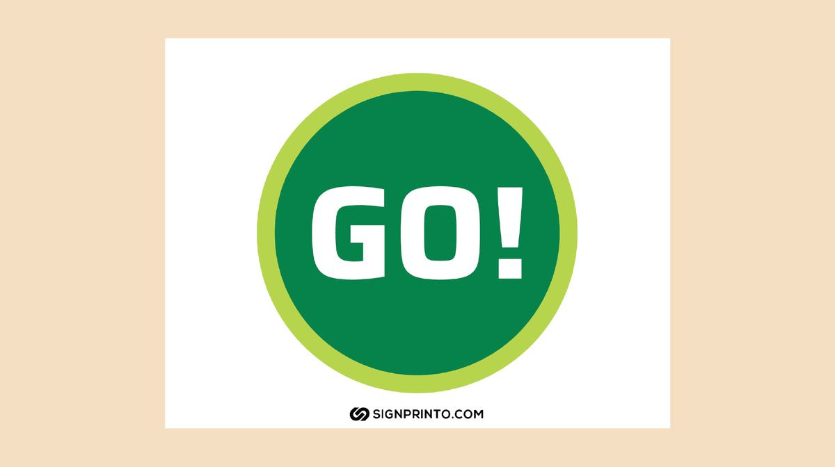 Go Sign Green Color