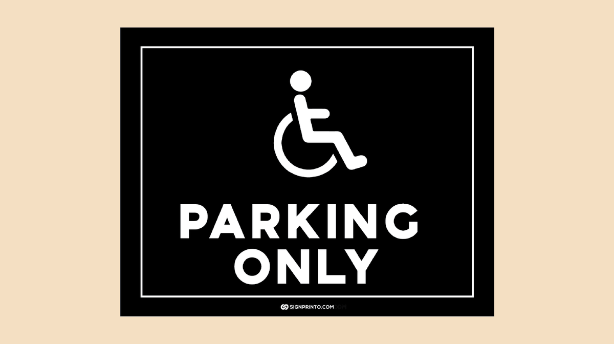 Handicap Parking Sign