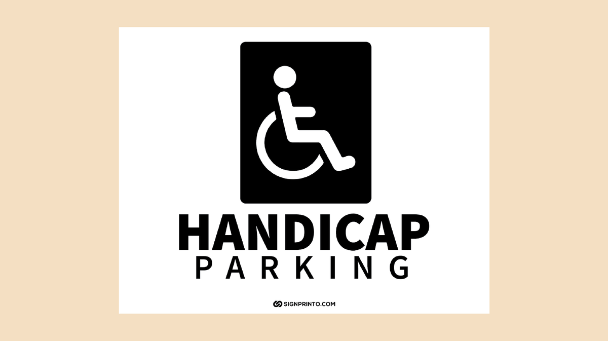 Handicap Parking Sign