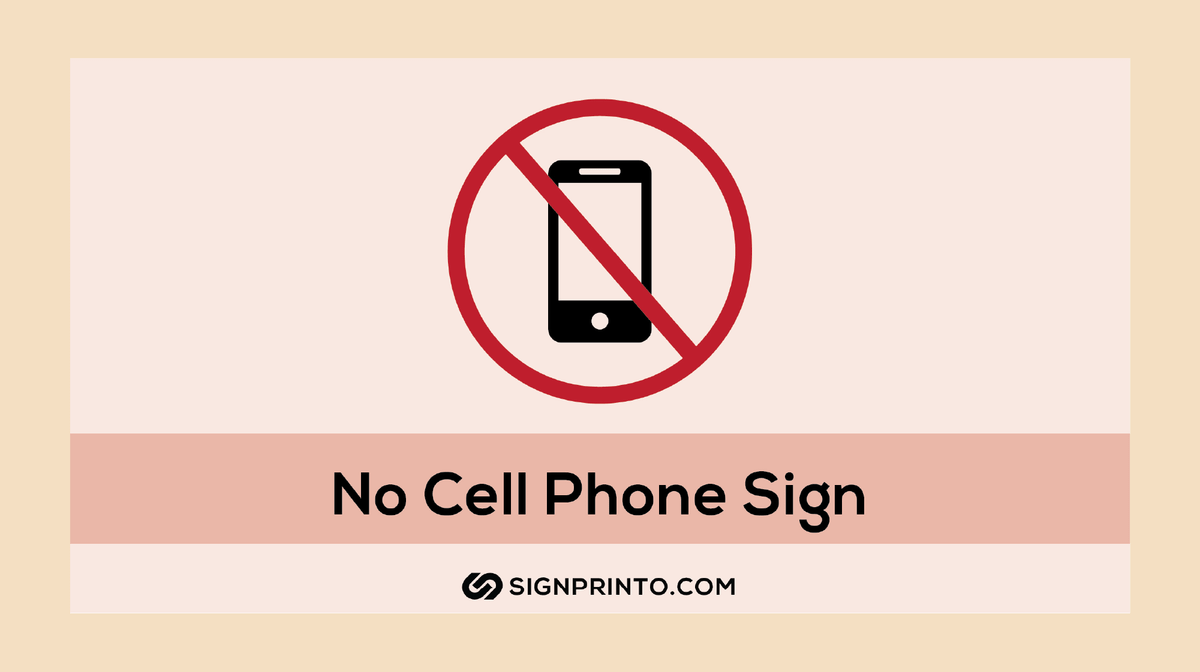 No cell phone sign