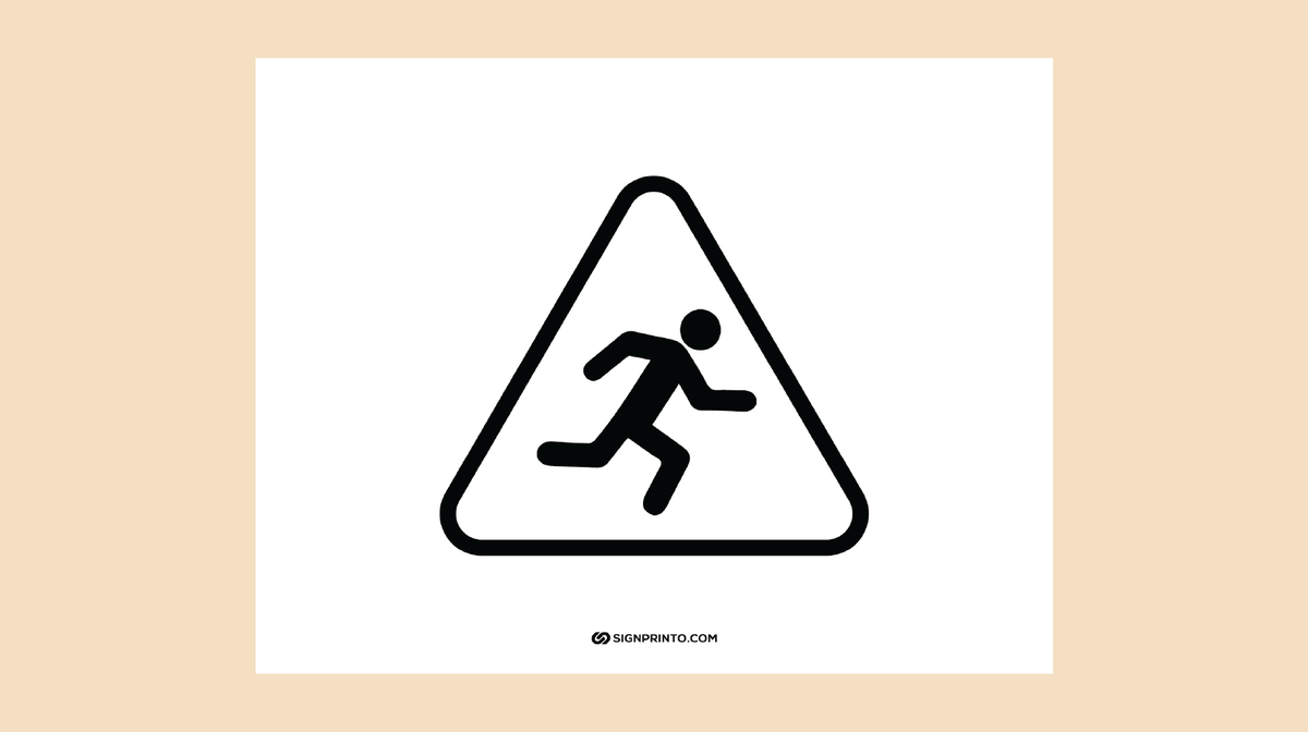 No Running Sign