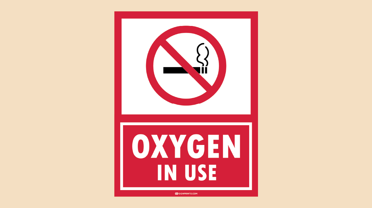 Oxygen In use Sign