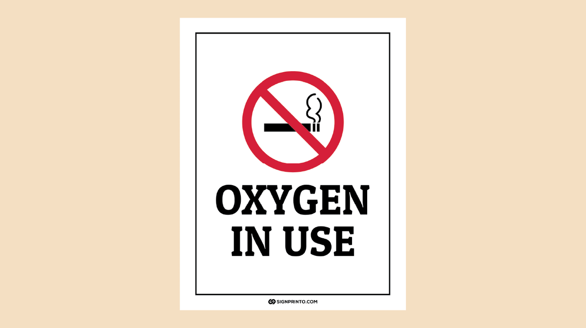 Oxygen In use Sign
