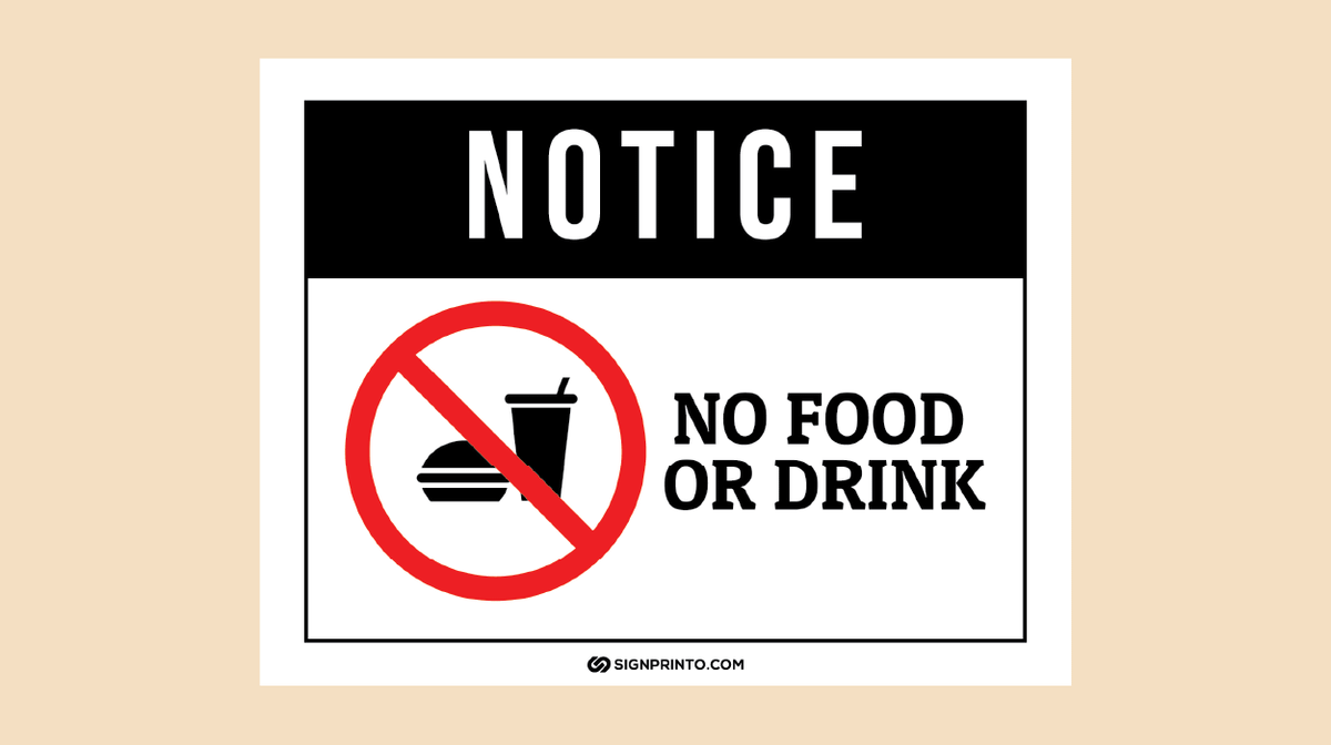 No Food Sign
