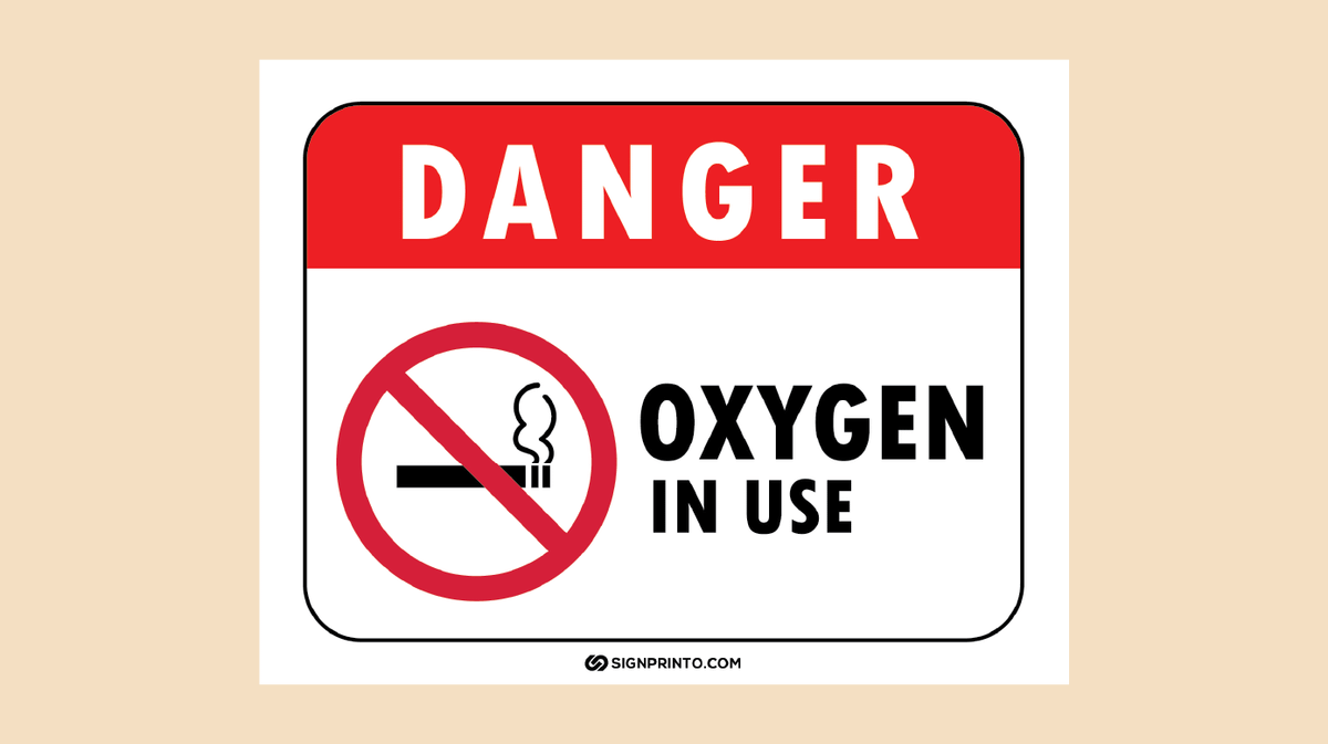 Oxygen In use Sign