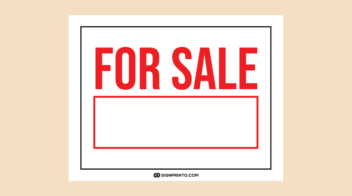 For Sale Sign