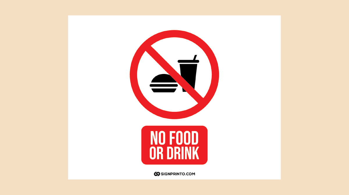 No Food Sign
