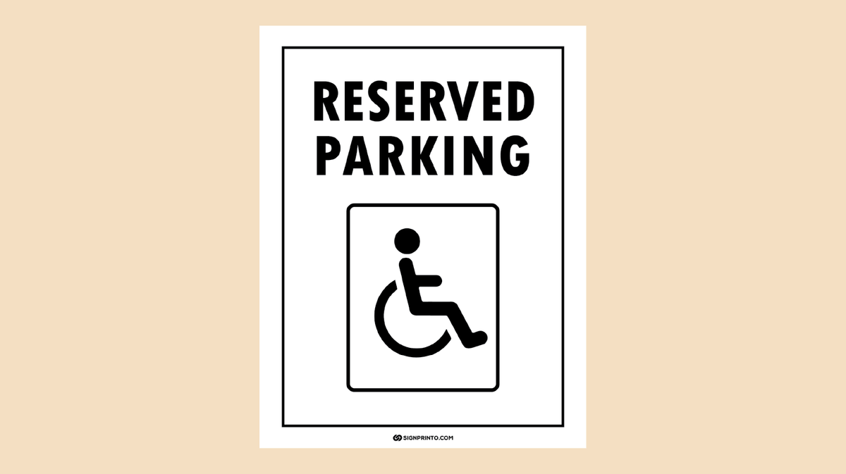 Handicap Parking Sign
