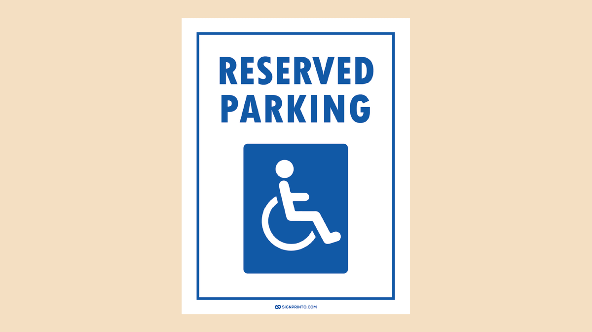 Handicap Parking Sign
