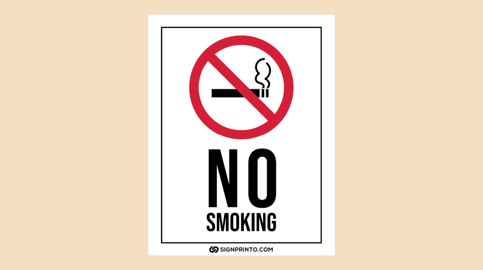 Download No Smoking Sign FREE PDF
