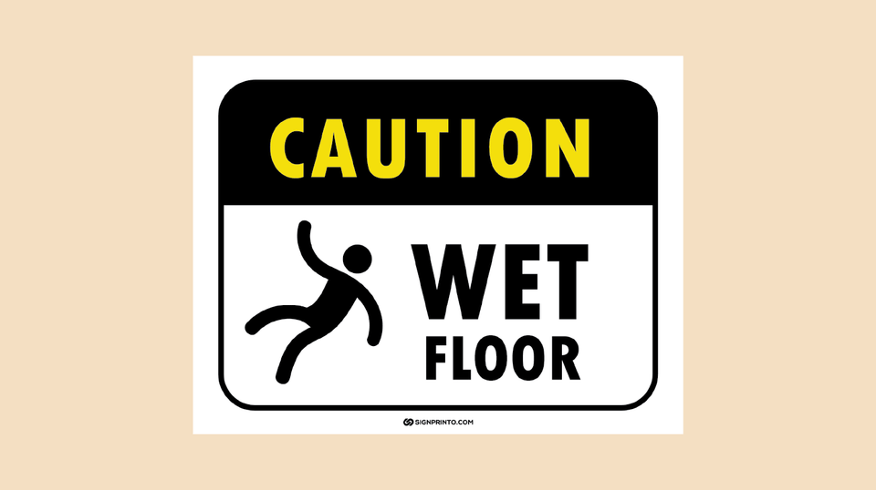 Stay Safe: FREE Wet Floor Sign Printable PDF Download