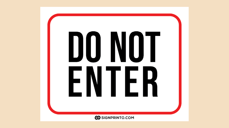 Guard Your Space: Download Your Customizable Do Not Enter Sign PDF