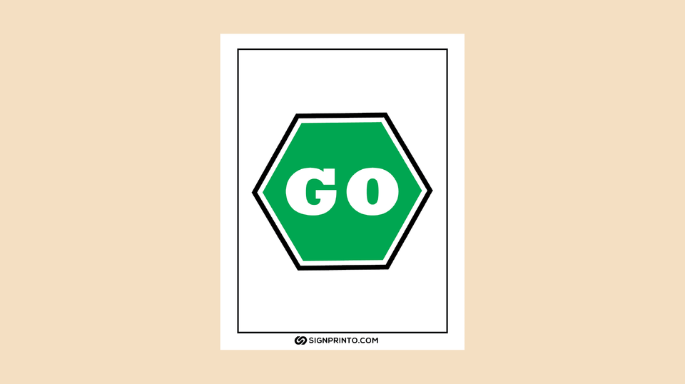 Drive Forward: Download Your Ideal Go Sign Today