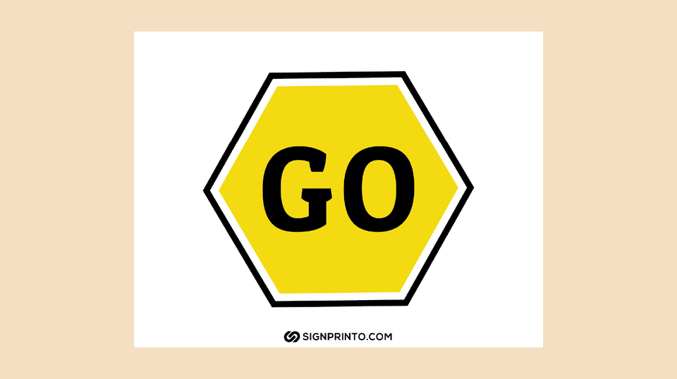 Download Free Printable Go Sign PDF