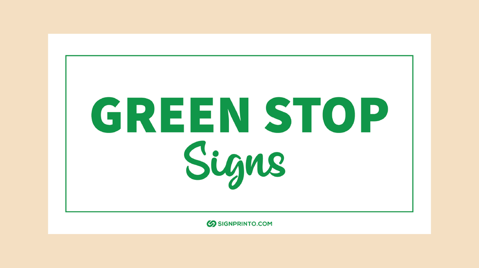 Green Stop  Sign Collection - Free Printable PDF