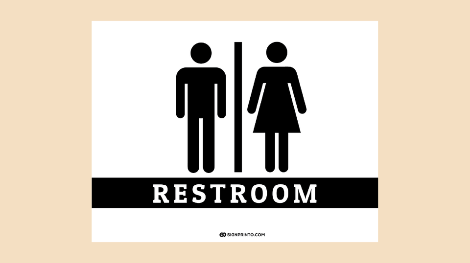 Download  Printable Restroom Sign PDF