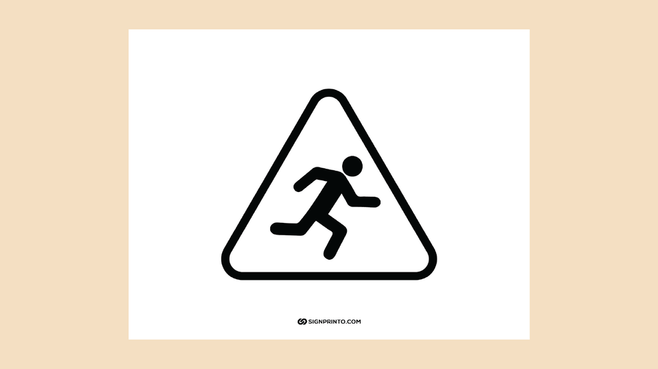 Download No Running Sign Printable PDF